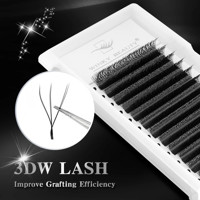 Winky Beauty W Shape Eyelash Extensions Double Tips W Wimper Faux Mink Eyelash Cluster 3D Premade Volume Fans
Winky Beauty W Shape Eyelash Extensions Double Tips W Wimper Faux Mink Eyelash Cluster 3D Premade Volume Fans