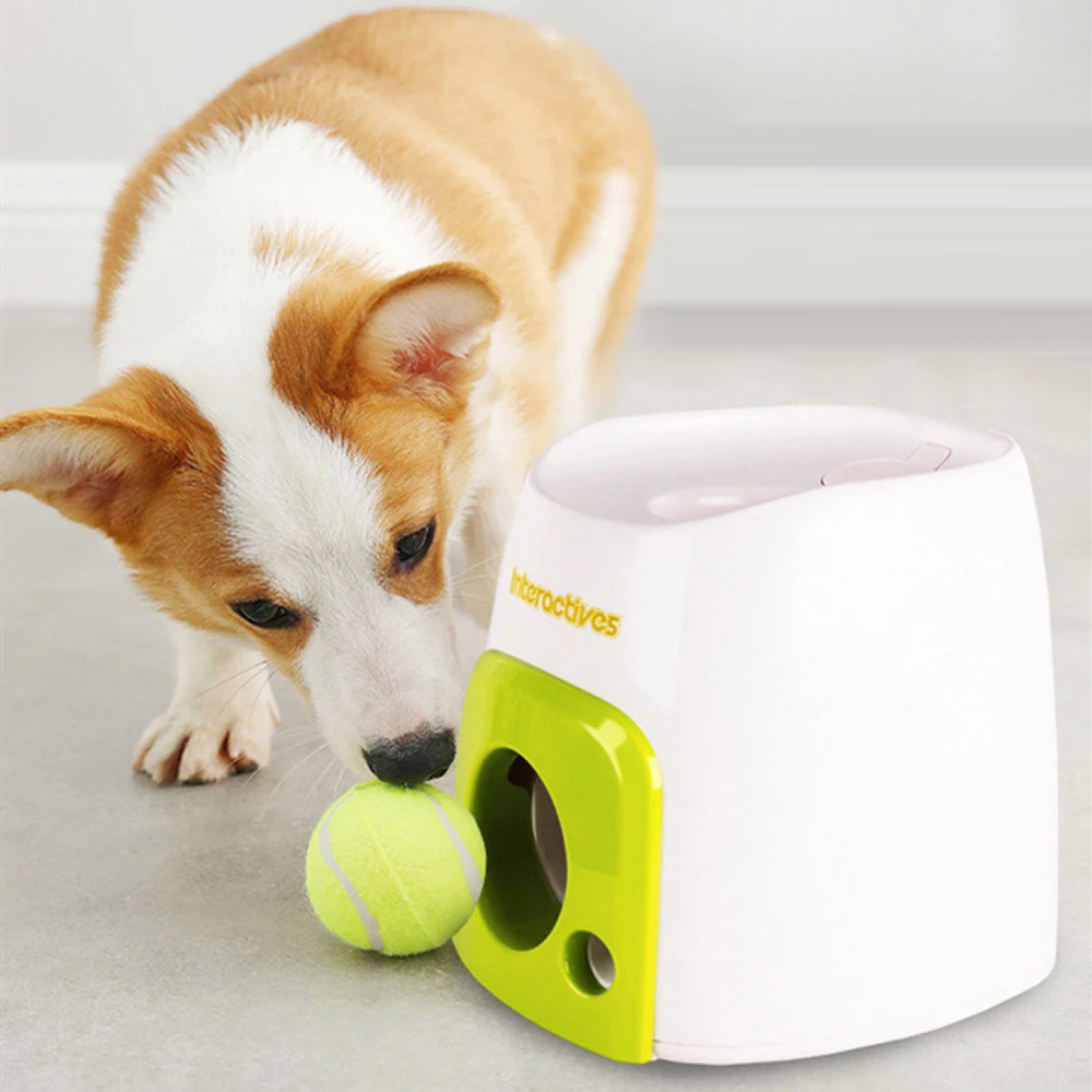 Pet Interactive Toys for Dogs Reward Machine Food Dispenser Tennis Ball Outdoor Indoor Sport Exercise Slow Dog Toy with Feeder
Pet Interactive Toys for Dogs Reward Machine Food Dispenser Tennis Ball Outdoor Indoor Sport Exercise Slow Dog Toy with Feeder