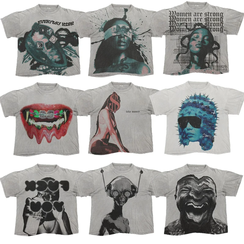 Vintage T Shirt Men Women Y2K High Street Art Graphics Printed Short Sleeve Harajuku Hip Hop Pattern Unisex Oversized Streetwear
Vintage T Shirt Men Women Y2K High Street Art Graphics Printed Short Sleeve Harajuku Hip Hop Pattern Unisex Oversized Streetwear