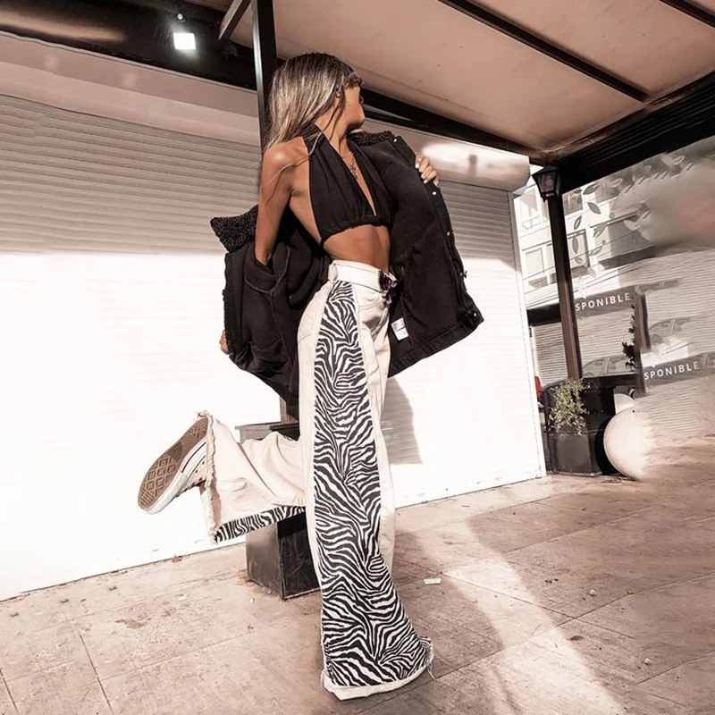 2024 Summer New Leopard Denim Jeans Women's Fashion Loose Wide Leg Pants Female Casual Streetwear Floor Length Denim Pants
2024 Summer New Leopard Denim Jeans Women's Fashion Loose Wide Leg Pants Female Casual Streetwear Floor Length Denim Pants