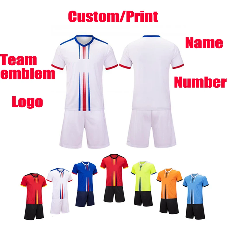 Football uniform customization Sportswear Football training jersey Adults and Kids Soccer Clothes jersey Sets Short Sleeve
Football uniform customization Sportswear Football training jersey Adults and Kids Soccer Clothes jersey Sets Short Sleeve