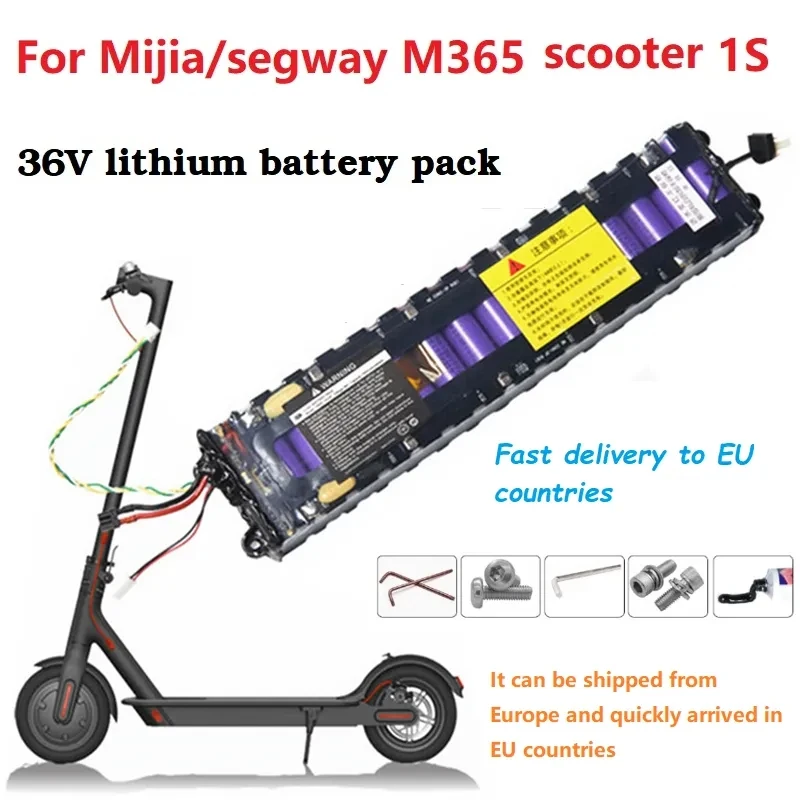 36V 10.5Ah 10S3P 18650 lithium battery pack suitable for Mijia Segway M365 1S electric scooter battery built-in 20A BMS
36V 10.5Ah 10S3P 18650 lithium battery pack suitable for Mijia Segway M365 1S electric scooter battery built-in 20A BMS