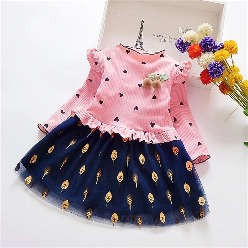Spring Kid Girl Dress Long Sleeve Party Costume Tulle Tutu Princess Dress Baby Elegant Ball Gown Knitted Birthday Dress A842
Spring Kid Girl Dress Long Sleeve Party Costume Tulle Tutu Princess Dress Baby Elegant Ball Gown Knitted Birthday Dress A842