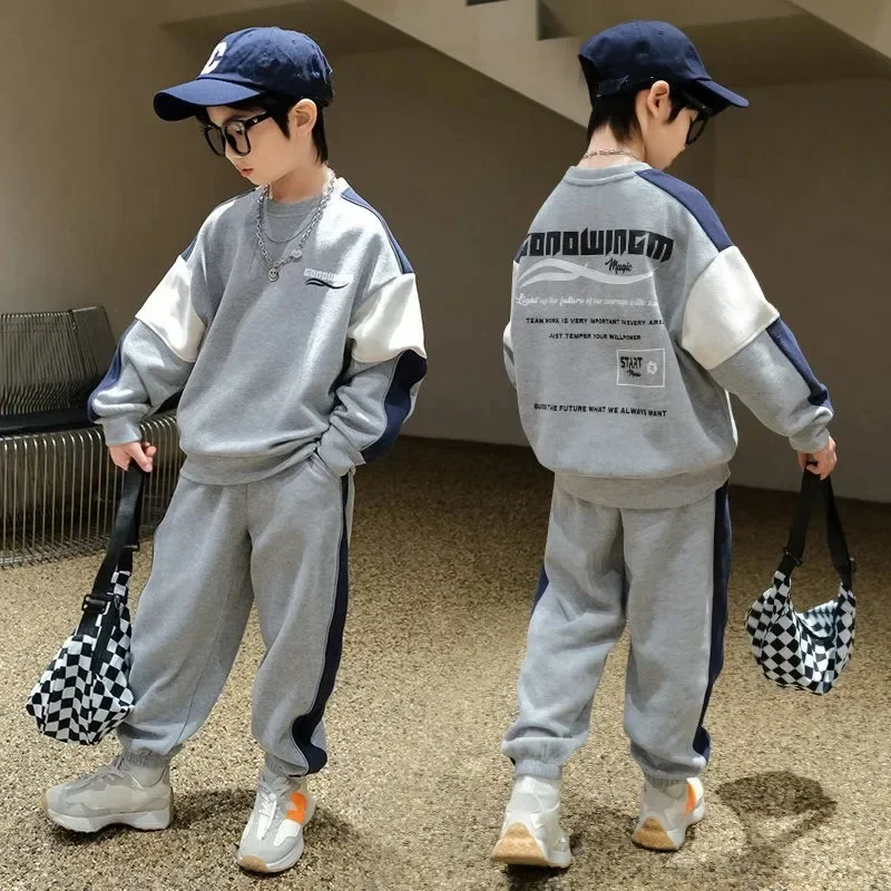2024 Spring Kid Children's Top and Bottom Clothes Boy Sets Sweatshirt Top Pant 6 7 8 9 10 11 12 13 14 15 Years Outfit Tracksuits 
2024 Spring Kid Children's Top and Bottom Clothes Boy Sets Sweatshirt Top Pant 6 7 8 9 10 11 12 13 14 15 Years Outfit Tracksuits