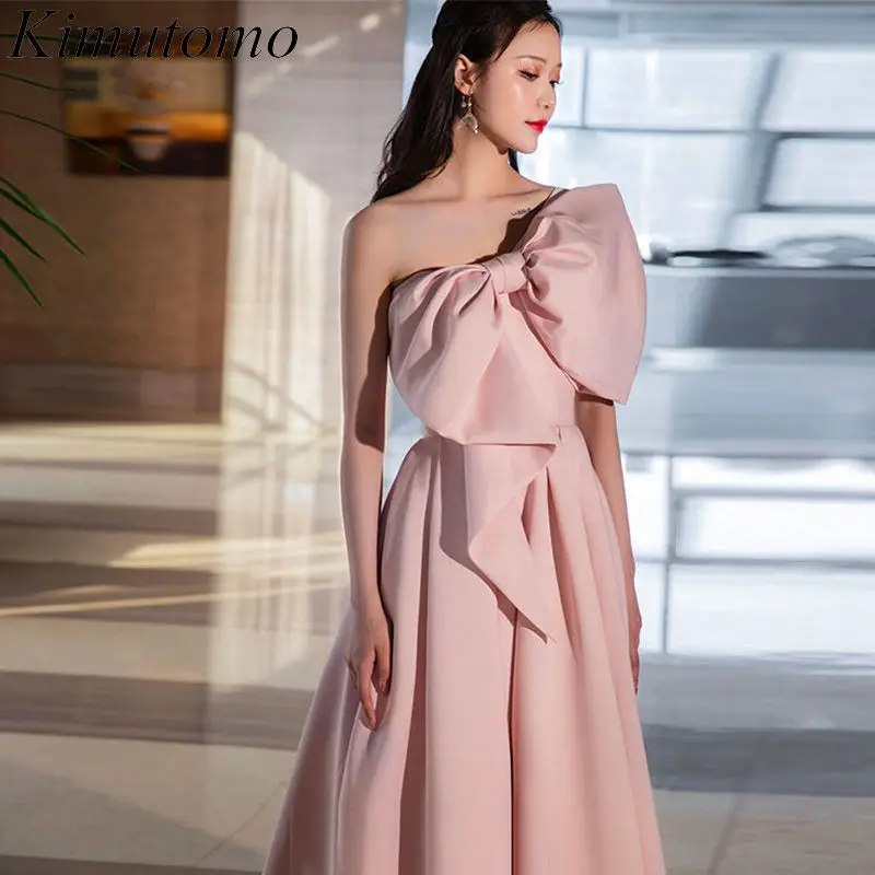 Kimutomo Oblique Shoulder Pink Evening Dress Princess Style Off-shoulder Prom Dresses Celebrity Style Engagement Vestidos
Kimutomo Oblique Shoulder Pink Evening Dress Princess Style Off-shoulder Prom Dresses Celebrity Style Engagement Vestidos