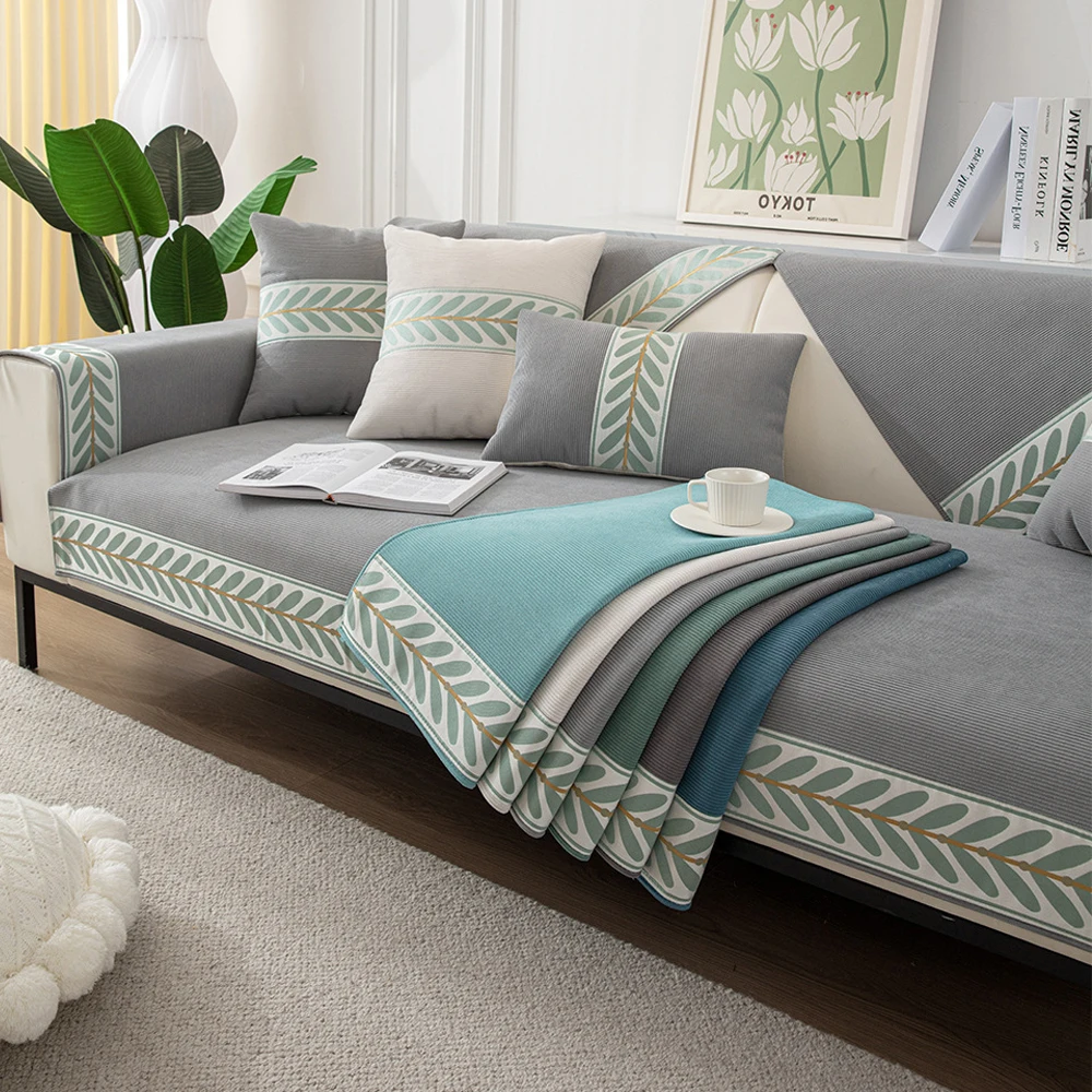 Leaves Jacquard Embroidery Sofa Cover Chenille Couch Slipcover Non-slip Armchair Seat Cushion Corner Lace Sofa Towel For Room
Leaves Jacquard Embroidery Sofa Cover Chenille Couch Slipcover Non-slip Armchair Seat Cushion Corner Lace Sofa Towel For Room