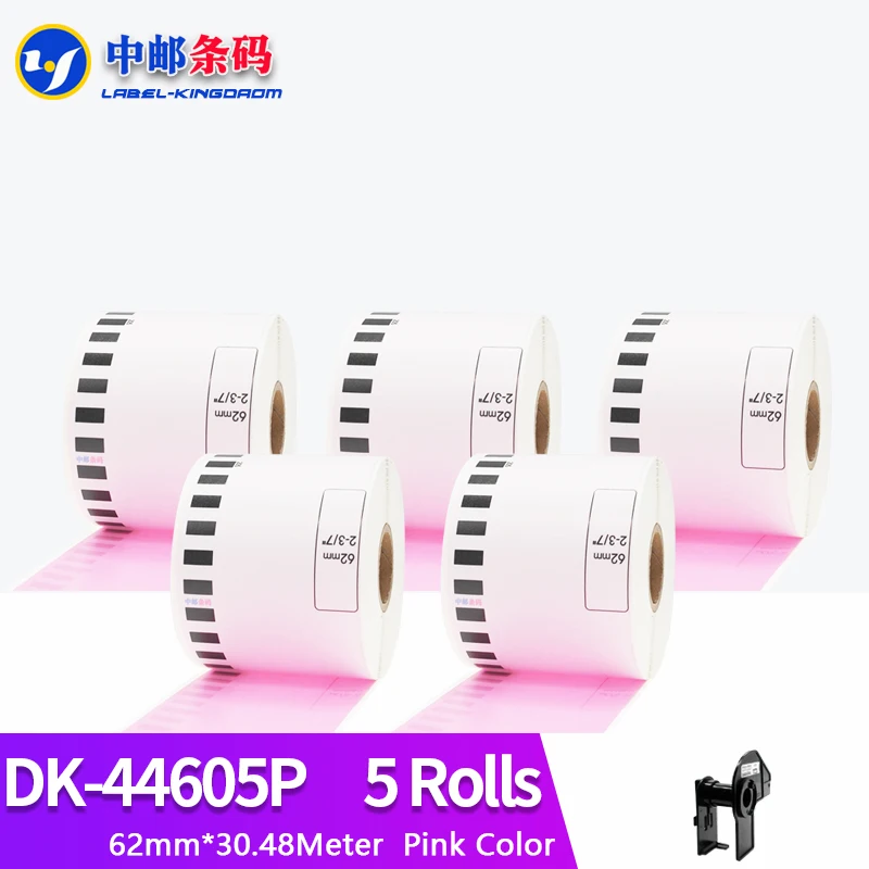 5 Rolls Pink Brother Generic DK-44605 Label Continuous Compatible for QL-570/580/700/710/720NW Label Printer DK-4605 DK44605
5 Rolls Pink Brother Generic DK-44605 Label Continuous Compatible for QL-570/580/700/710/720NW Label Printer DK-4605 DK44605
