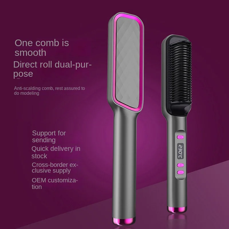 Lcd Hair Straightening Comb Negative Ions Do Not Hurt Hair Straight Hair Curly Hair Dual-use Lazy Curling Iron Hair Straightener
Lcd Hair Straightening Comb Negative Ions Do Not Hurt Hair Straight Hair Curly Hair Dual-use Lazy Curling Iron Hair Straightener