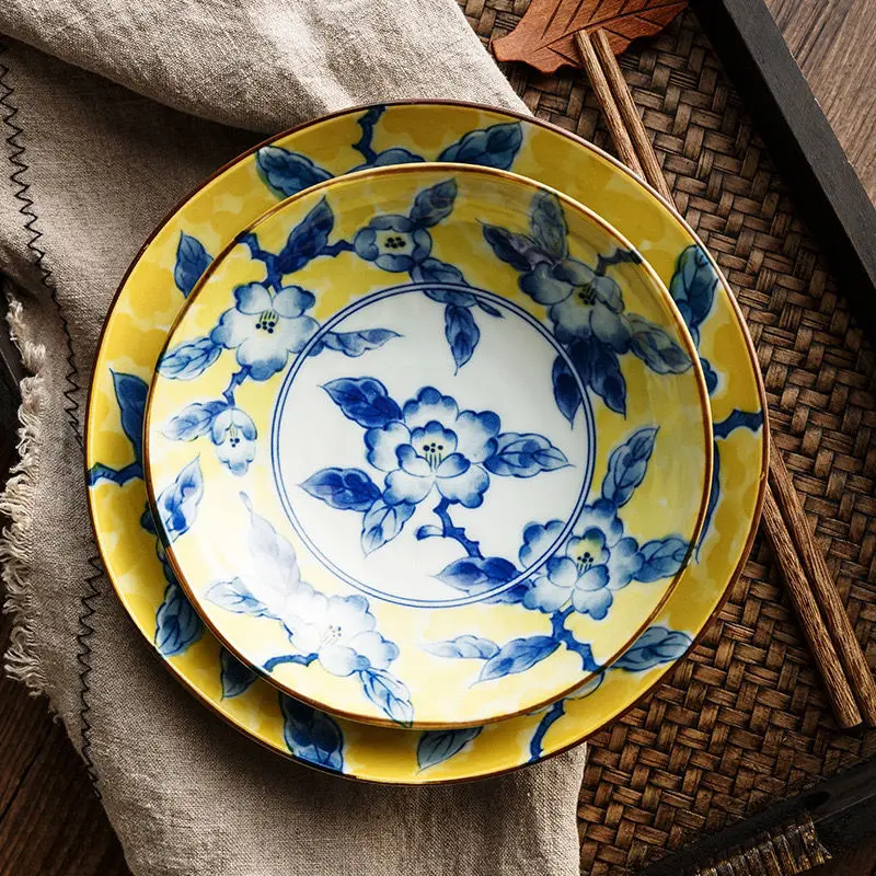 Tableware bowls, bowls, dishes and plates with ceramic underglaze color surface dinner plates nail stamping plates plaque
Tableware bowls, bowls, dishes and plates with ceramic underglaze color surface dinner plates nail stamping plates plaque