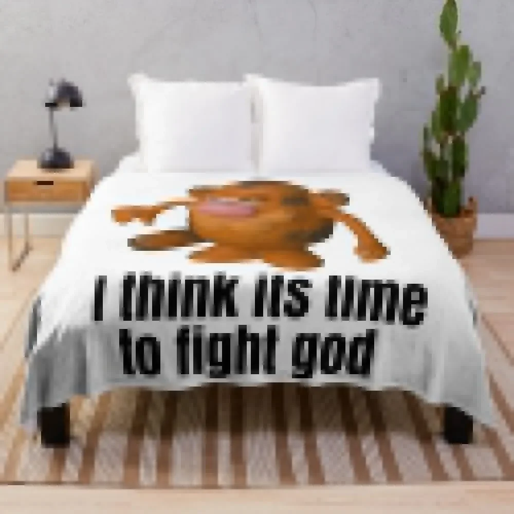 

I think its time to fight god Throw Blanket Designers decorative Blankets