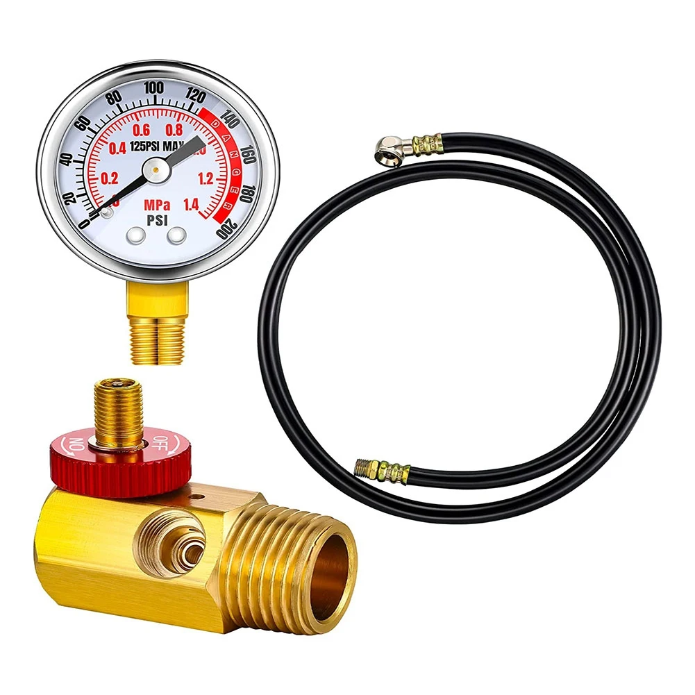 Air Tank Repair Kit Safety Valve, 0-200 PSI Pressure Gauge and 4 Feet Air Tank Hose Assembly Kit for Portable Carry Tank
Air Tank Repair Kit Safety Valve, 0-200 PSI Pressure Gauge and 4 Feet Air Tank Hose Assembly Kit for Portable Carry Tank
