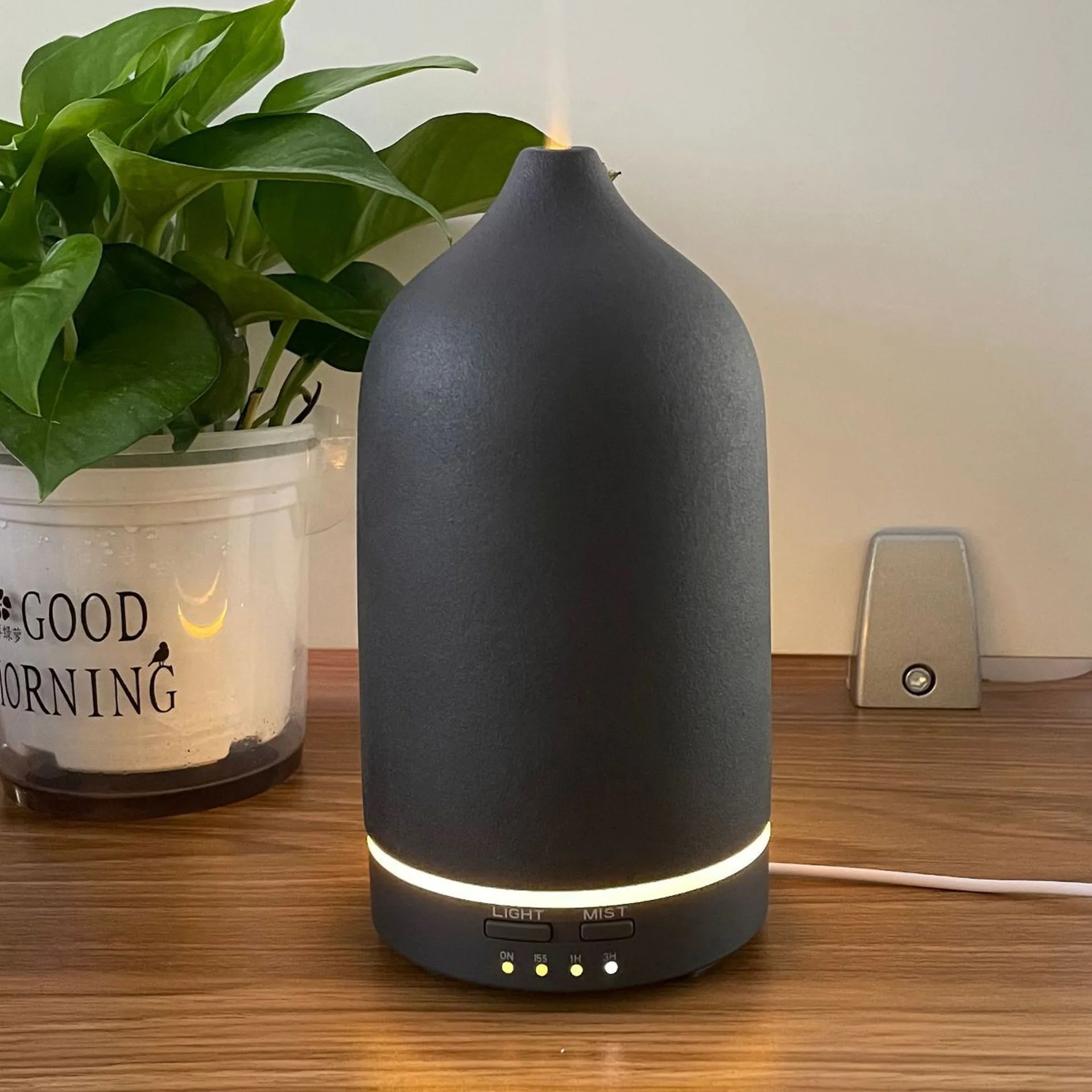 Ceramic Essential Oil Diffuser 100ML Small Air Humidifier For Home Hotel Air Fresh Timing Colorful Lights Fragrance Diffuser
Ceramic Essential Oil Diffuser 100ML Small Air Humidifier For Home Hotel Air Fresh Timing Colorful Lights Fragrance Diffuser