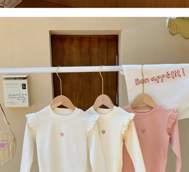 1-8Y طفل الفتيات طويلة الأكمام تي شيرت 2025 الخريف جديد طفل رقيقة المخملية أفخم قاعدة قميص الأطفال الحب المطرزة قميص بلايز 1-8Y طفل الفتيات طويلة الأكمام تي شيرت 2025 الخريف جديد طفل رقيقة المخملية أفخم قاعدة قميص الأطفال الحب المطرزة قميص بلايز