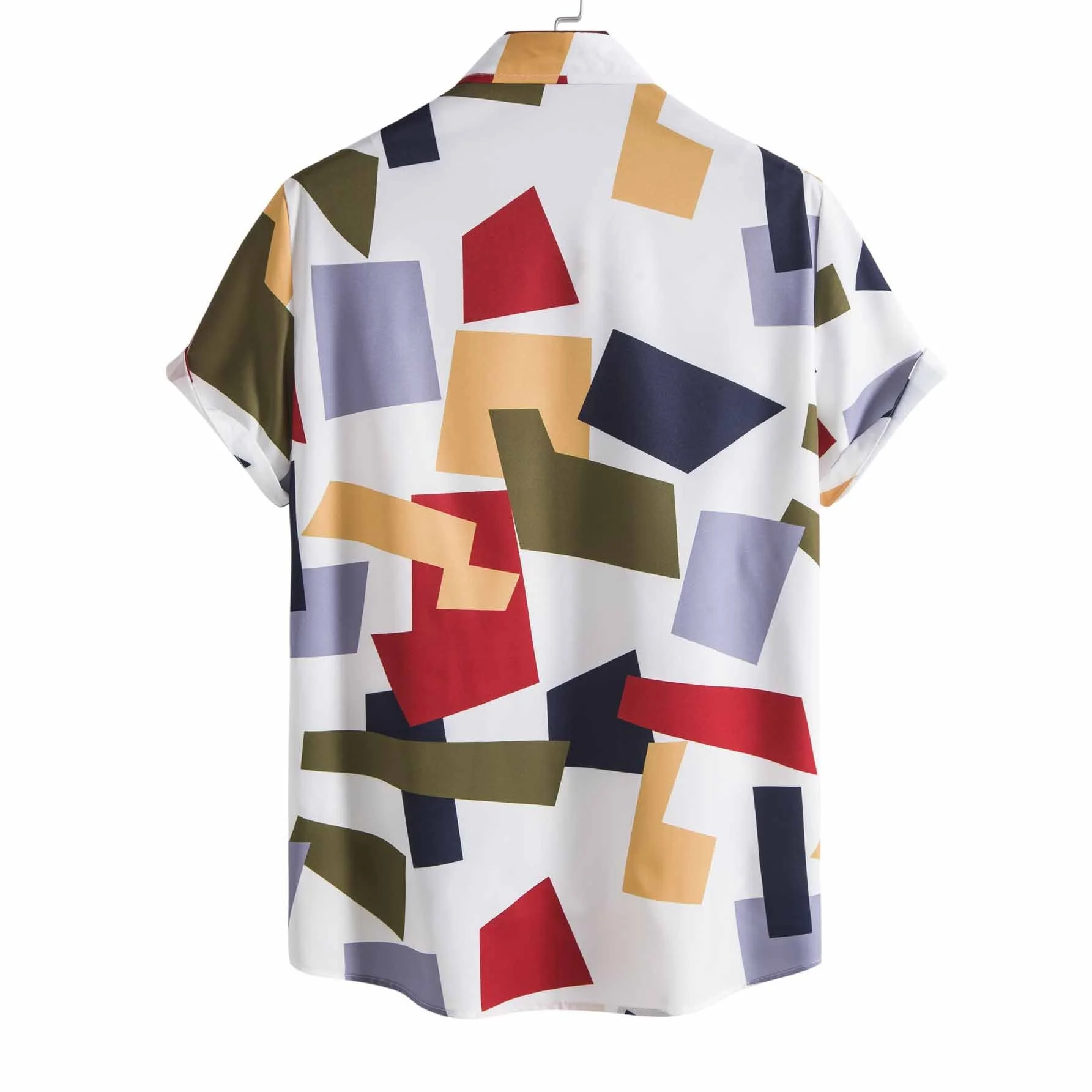 New in Summer Shirt Men Geometric Pattern Short Sleeve Lapel Beach Casual Loose Single Breasted Holiday Wear Mens s
New in Summer Shirt Men Geometric Pattern Short Sleeve Lapel Beach Casual Loose Single Breasted Holiday Wear Mens s