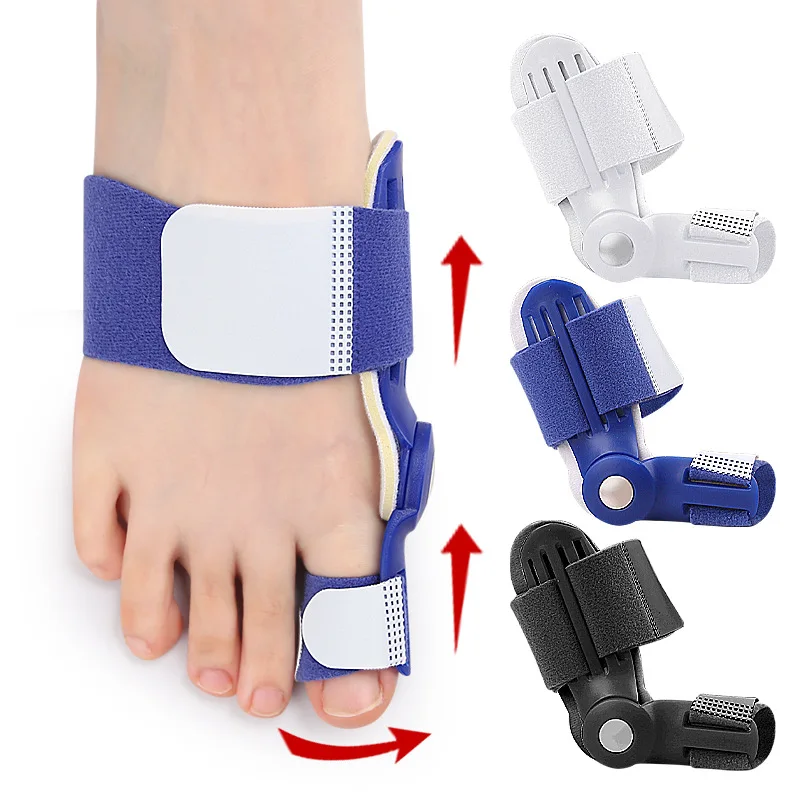 

2PC Adjustable Hallux Valgus Corrector Bunion Splint Toe Straightener Guard to Realign Toes and Foot Pain Relief Day Night Use