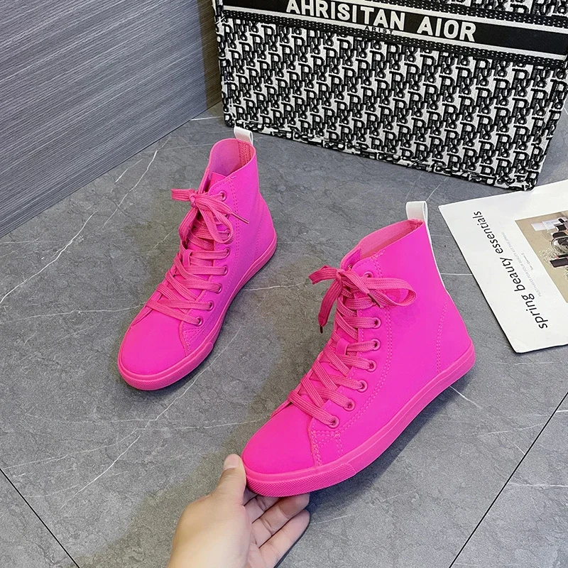 2022 Spring Women's Fashion Vulcanized Shoes Woman Sneakers New Retro Canvas Shoes Flat Fashion Comfortable High Shoes Women
2022 Spring Women's Fashion Vulcanized Shoes Woman Sneakers New Retro Canvas Shoes Flat Fashion Comfortable High Shoes Women