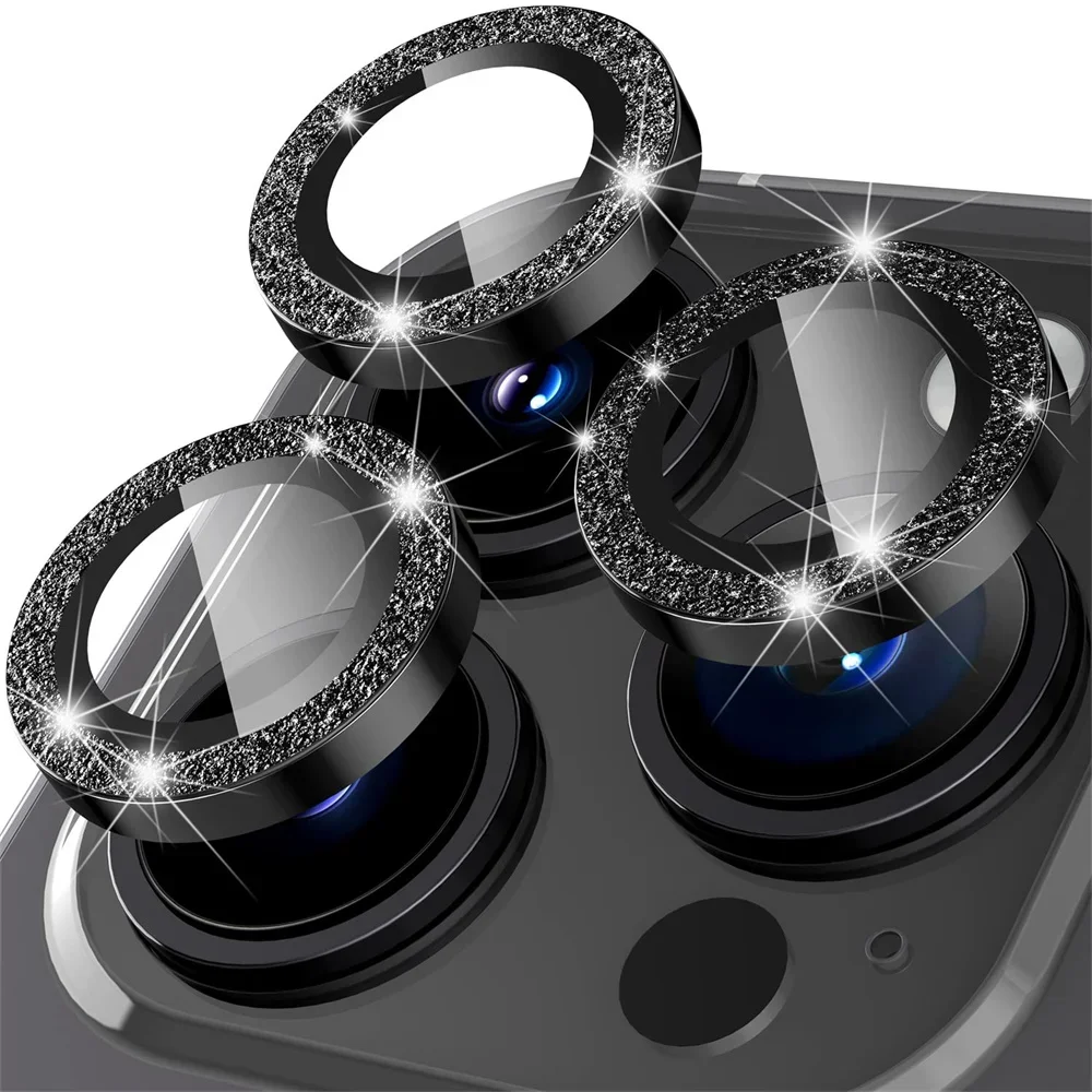 

200 шт. Роскошный Блестящий Алмазный протектор объектива камеры для iPhone 15 12 13 14 11 pro Max Защитное стекло для задней камеры наклейка крышка