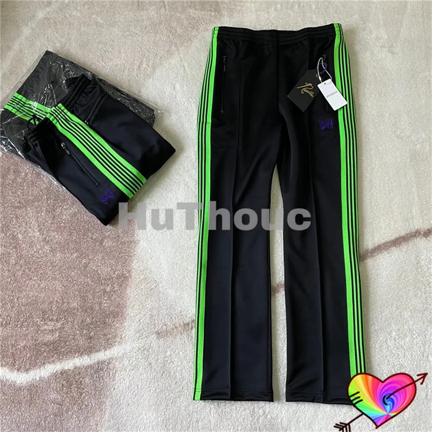 Green Stripe Black Needles Pants Men Women Purple Butterfly Needles Track Pants 1:1 Embroidery Logo 2022 AWGE Trousers
Green Stripe Black Needles Pants Men Women Purple Butterfly Needles Track Pants 1:1 Embroidery Logo 2022 AWGE Trousers