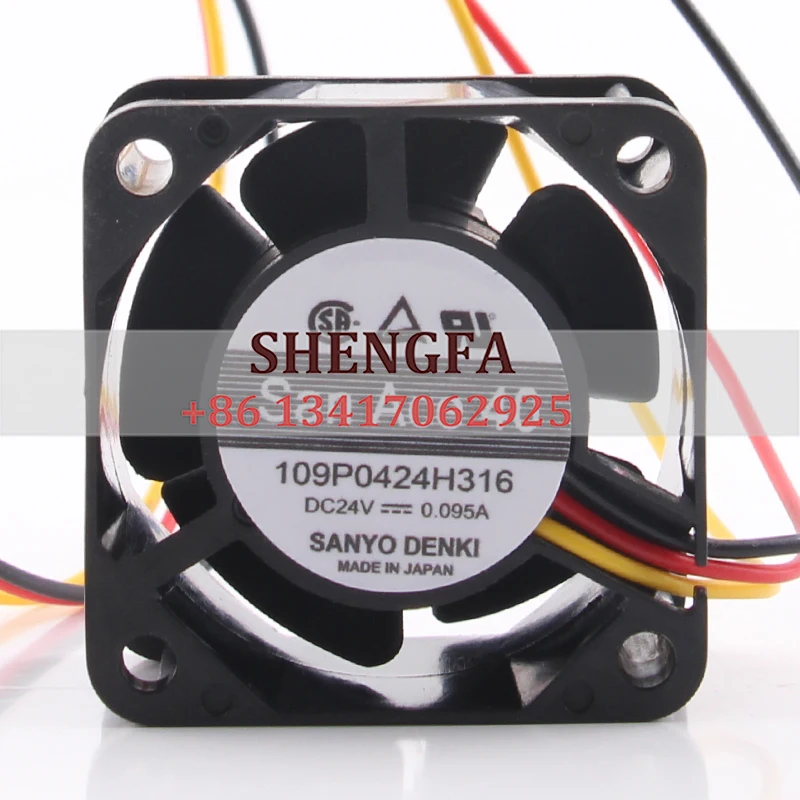 Sanyo 109P0424H316 12V 48V DC24V 0.095A EC AC 40x40x28mm 4CM 4028 NCKNCU pulse detection Siemens drive system cooling fan 
Sanyo 109P0424H316 12V 48V DC24V 0.095A EC AC 40x40x28mm 4CM 4028 NCKNCU pulse detection Siemens drive system cooling fan