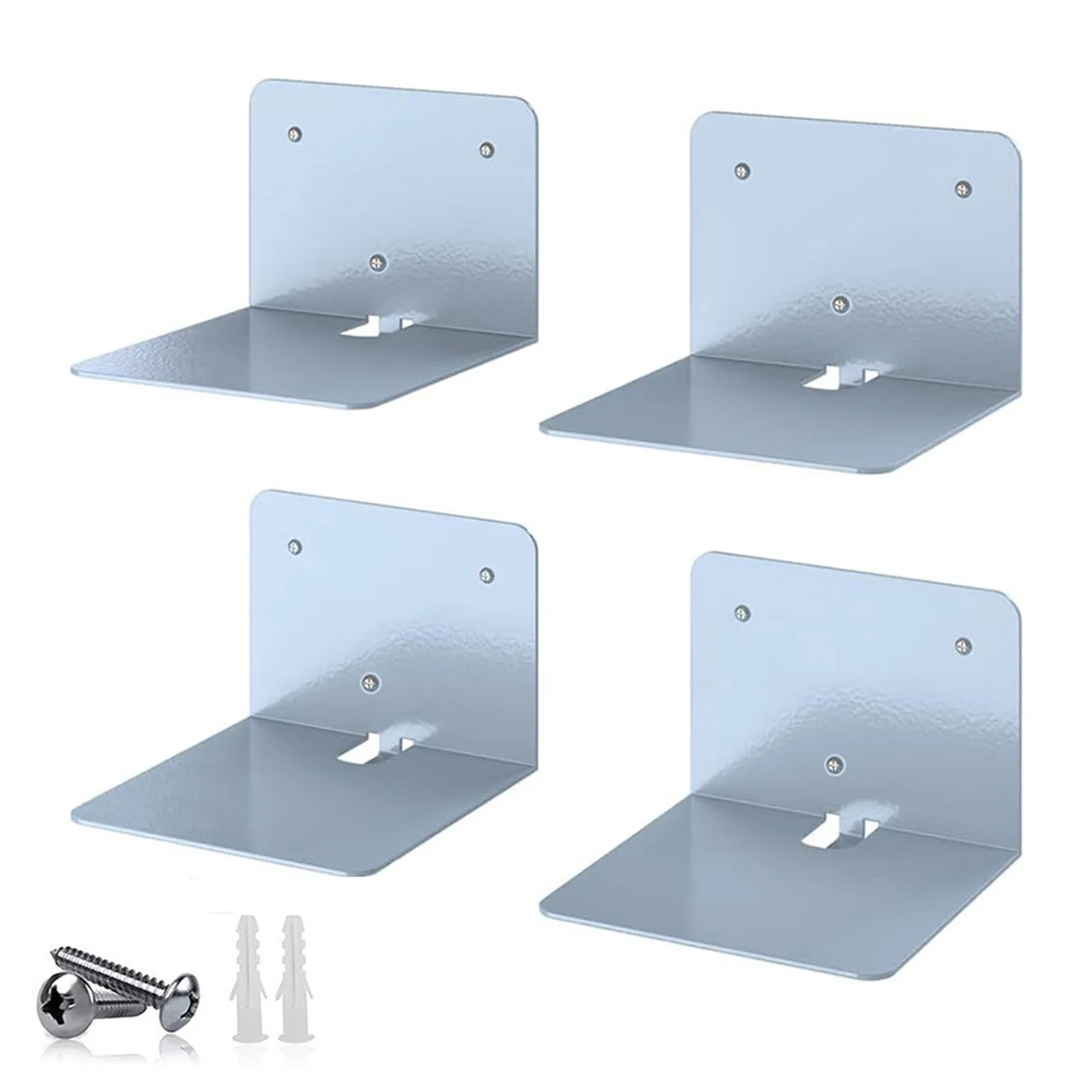 4pcs Stainless Steel Wall-mounted Invisible Bookshelf 12.5*12.5*9cm For Living Room Hallway Children's Reading Room Storage Rack
4pcs Stainless Steel Wall-mounted Invisible Bookshelf 12.5*12.5*9cm For Living Room Hallway Children's Reading Room Storage Rack