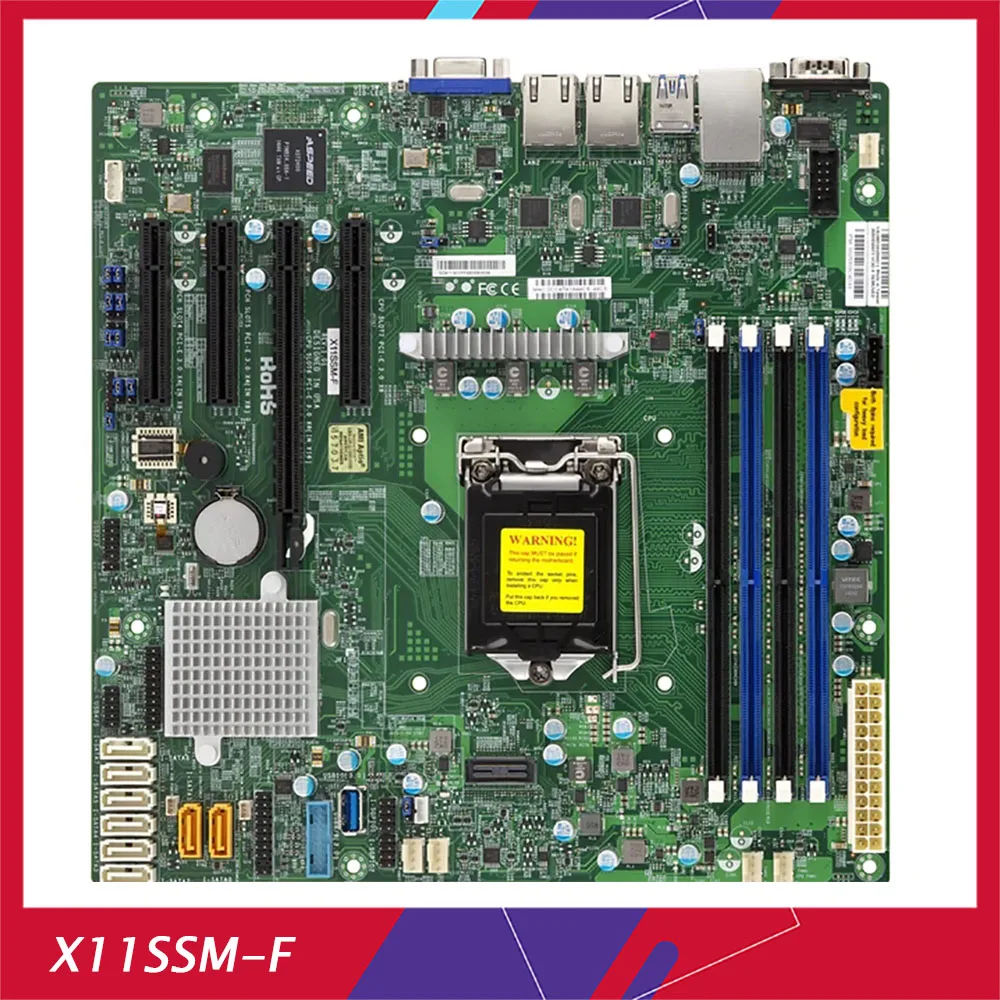 

X11SSM-F Industrial Package Motherboard For Supermicro Single-socket Server C236 E3-1200 v6 v5 SATA3 (6Gbps) LGA1151