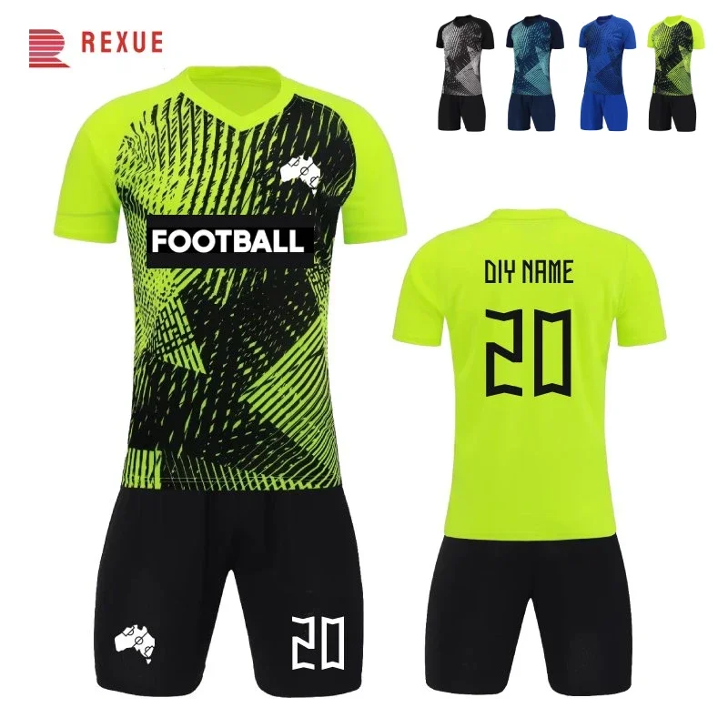 

Sublimation Blank Football jersey Sets For Men Kids Customize Soccer T-shirt Sport Tracksuit Kits 23-24 Youth Ball Training Kits