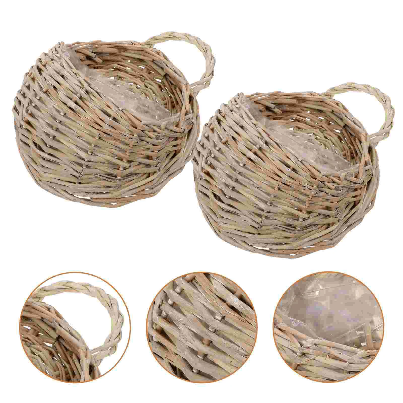 Doitool Rattan Hanging Outdoor Indoor Hanging Plant Pots Outdoor - Round Plant Storage Baskets For Food Bonsai Flowerpot - Woven
Doitool Rattan Hanging Outdoor Indoor Hanging Plant Pots Outdoor - Round Plant Storage Baskets For Food Bonsai Flowerpot - Woven
