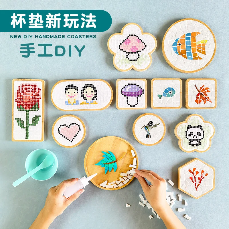 Handmade Diy Mosaic Coaster Material Package Pixel Puzzle Stick Drill Square Activity Self-made Art Puzzle Toy Home Decoration
Handmade Diy Mosaic Coaster Material Package Pixel Puzzle Stick Drill Square Activity Self-made Art Puzzle Toy Home Decoration