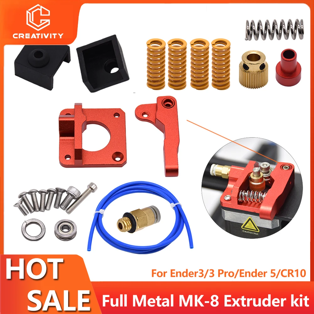 Full Metal MK8 Extruder Kit For Ender3 CR10 Ender 5 PETG Tube 1M 3D Printer Part Spring Silicone Sleeve Cover Hot Bed Springs
Full Metal MK8 Extruder Kit For Ender3 CR10 Ender 5 PETG Tube 1M 3D Printer Part Spring Silicone Sleeve Cover Hot Bed Springs