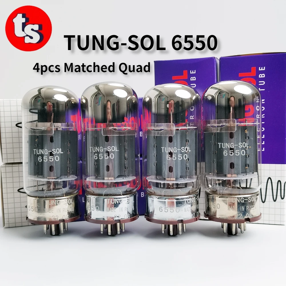 

TUNG-SOL 6550 Vacuum Tube HIFI Audio Valve Replaces KT88 KT120 KT100 KT77 EL34 Electronic Tube Amplifier Kit Diy Matched Quad