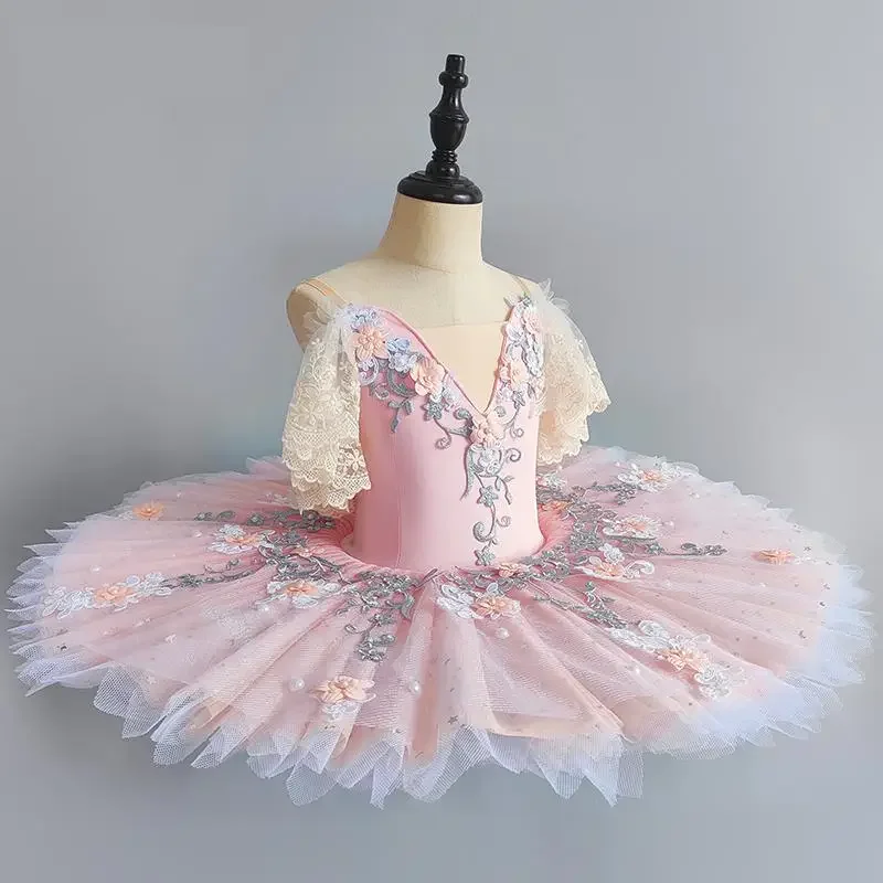 

Новинка, голубой и розовый Профессиональный Балетный костюм, классическая одежда для балетных представлений, балетная пачка для взрослых и девушек, одежда для балетной юбки