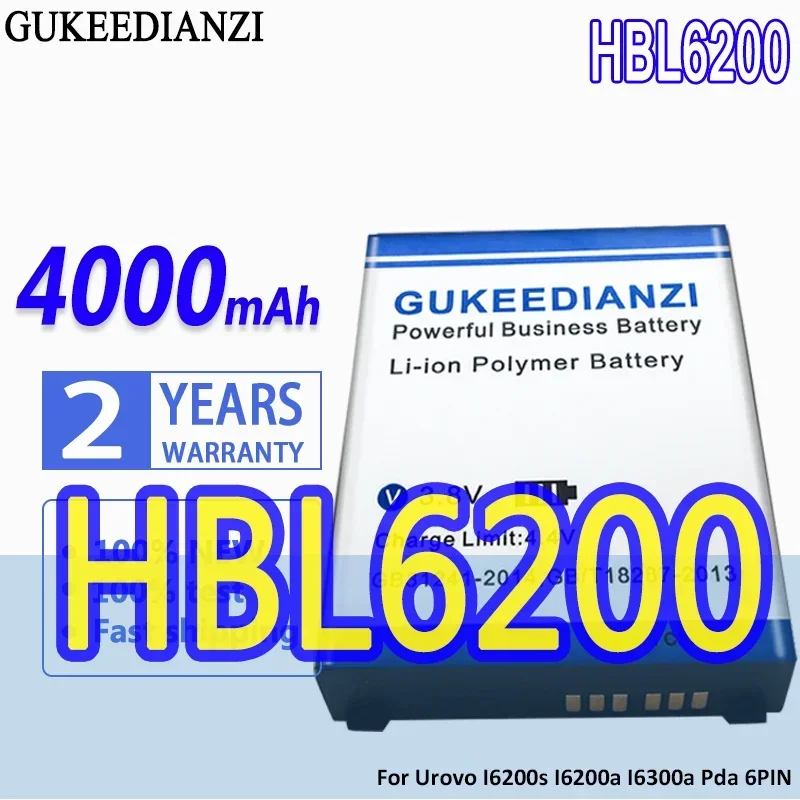Аккумулятор большой емкости аккумулятор GUKEEDIANZI HBL 6200 HBL6200 4000 мАч для Urovo I6200a I6300a I6200s Pda, 6-контактные Цифровые Батареи
Аккумулятор большой емкости аккумулятор GUKEEDIANZI HBL 6200 HBL6200 4000 мАч для Urovo I6200a I6300a I6200s Pda, 6-контактные Цифровые Батареи