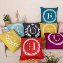 26 English Letters Short Plush Pillowcases 45*45CM Sofa Cushion Cover Home Decoration Polyester Colorful Car Pillow Case
26 English Letters Short Plush Pillowcases 45*45CM Sofa Cushion Cover Home Decoration Polyester Colorful Car Pillow Case