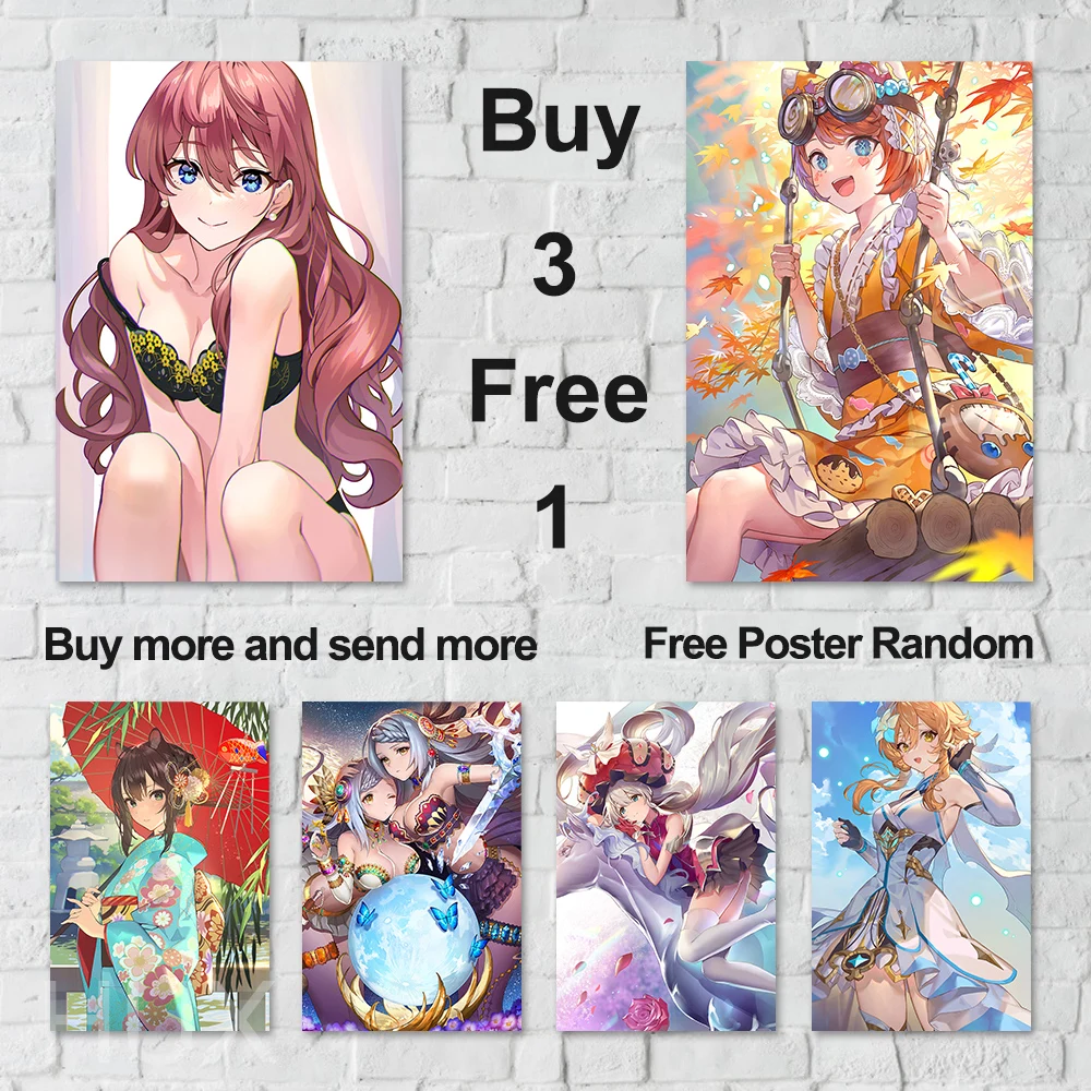 Custom Printed Anime Sexy Girl Quality Poster Wall Art Canvas Painting Cartoon Bedroom Home Aesthetic Decorative Picture Murals
Custom Printed Anime Sexy Girl Quality Poster Wall Art Canvas Painting Cartoon Bedroom Home Aesthetic Decorative Picture Murals