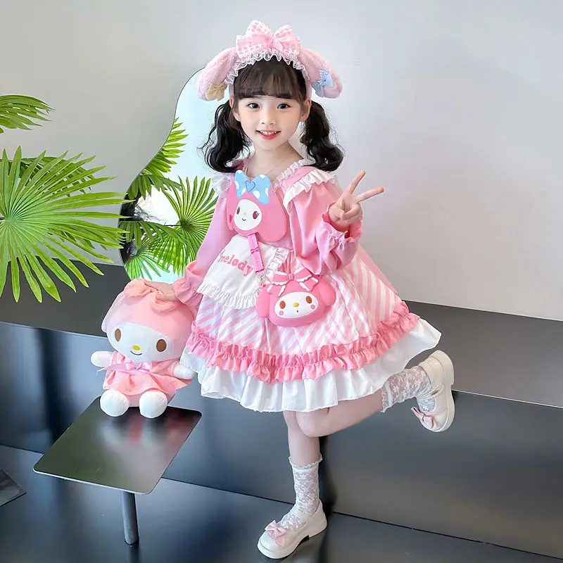 Kawaii Sanrios Girl My Melody Long Sleeve Lolita Princess Dress Autumn Child Sweet Cartoon Cute Skirt Birthday Party Gift
Kawaii Sanrios Girl My Melody Long Sleeve Lolita Princess Dress Autumn Child Sweet Cartoon Cute Skirt Birthday Party Gift