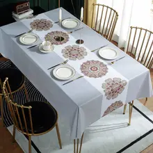 New Classical Rectangular Tablecloth Waterproof and Oilproof Tablecloth Home Wedding Decoration Table Cover Nappe De Table Nappe New Classical Rectangular Tablecloth Waterproof and Oilproof Tablecloth Home Wedding Decoration Table Cover Nappe De Table Nappe