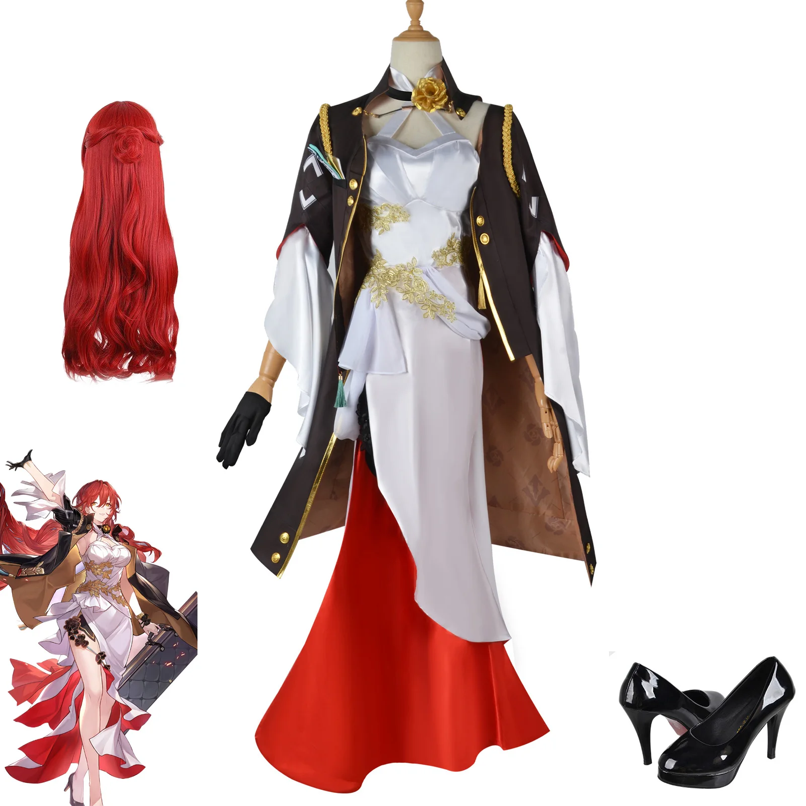 Anime Himeko Cosplay Costume Game Honkai: Star Rail Uniform Outfit Halloween Party Women Pink Long Wig Cosplay Shoes Costumes
Anime Himeko Cosplay Costume Game Honkai: Star Rail Uniform Outfit Halloween Party Women Pink Long Wig Cosplay Shoes Costumes