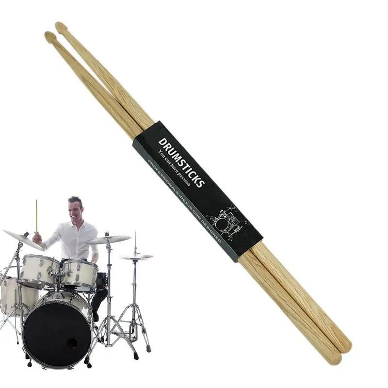 Барабанные палочки для джазовых барабанов, деревянные барабанные палочки для выступлений на сцене, классические барабанные палочки для выступлений на сцене, для более твердой игры
