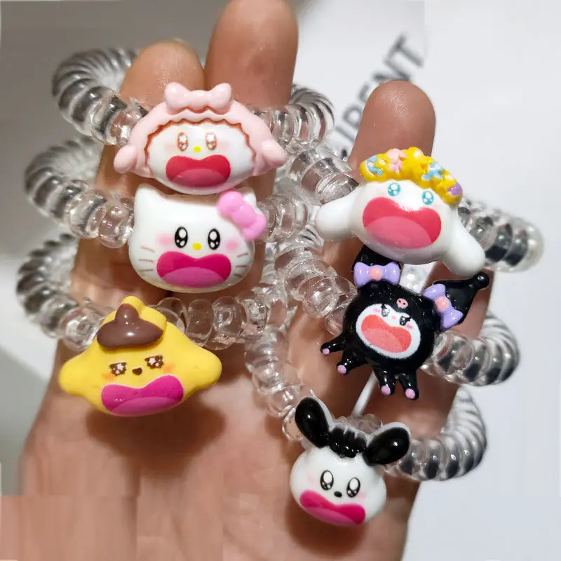 2Pcs Kawaii Sanrio Anime Telephone Wire Hairpin Cute Hello Kitty My Melody Kuromi Cartoon Rubber Band Hair Accessories Gift Girl
2Pcs Kawaii Sanrio Anime Telephone Wire Hairpin Cute Hello Kitty My Melody Kuromi Cartoon Rubber Band Hair Accessories Gift Girl