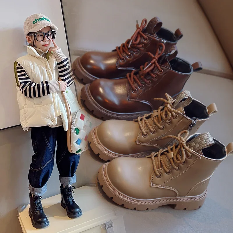 Girls Vintage Leather Boots New Autumn Winter Baby Girls Waterproof Non-slip Rubber Outsole Thicken Warm Fashion Princess Boots
Girls Vintage Leather Boots New Autumn Winter Baby Girls Waterproof Non-slip Rubber Outsole Thicken Warm Fashion Princess Boots