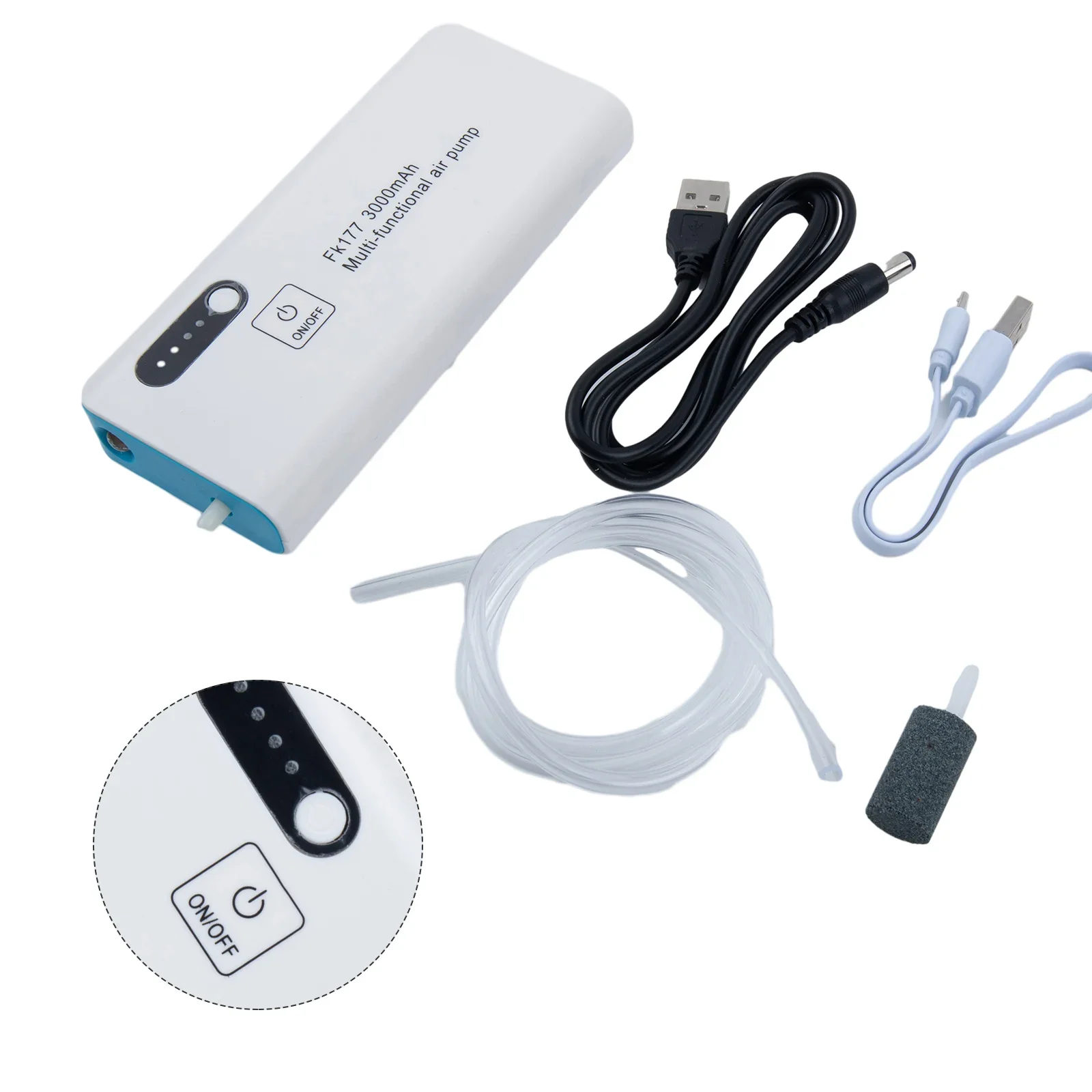 Портативный и прочный кислородный насос для рыбалки, воздушный насос с USB-зарядкой и зажимом из нержавеющей стали, Небьющийся воздушный насос
Портативный и прочный кислородный насос для рыбалки, воздушный насос с USB-зарядкой и зажимом из нержавеющей стали, Небьющийся воздушный насос