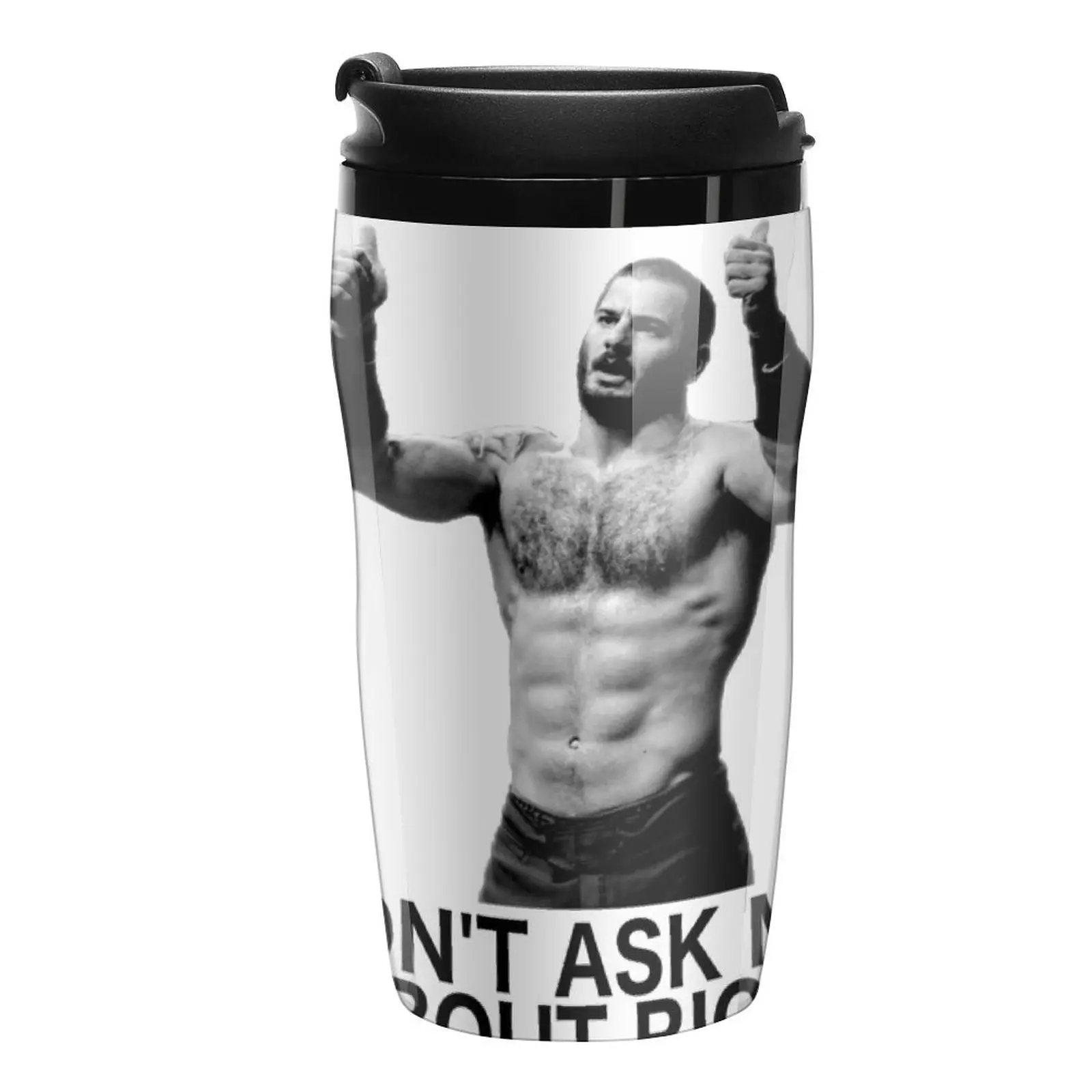 

New Mat Fraser - Don't Ask Me About Rich Travel Coffee Mug Teaware Cafes Coffee Goods