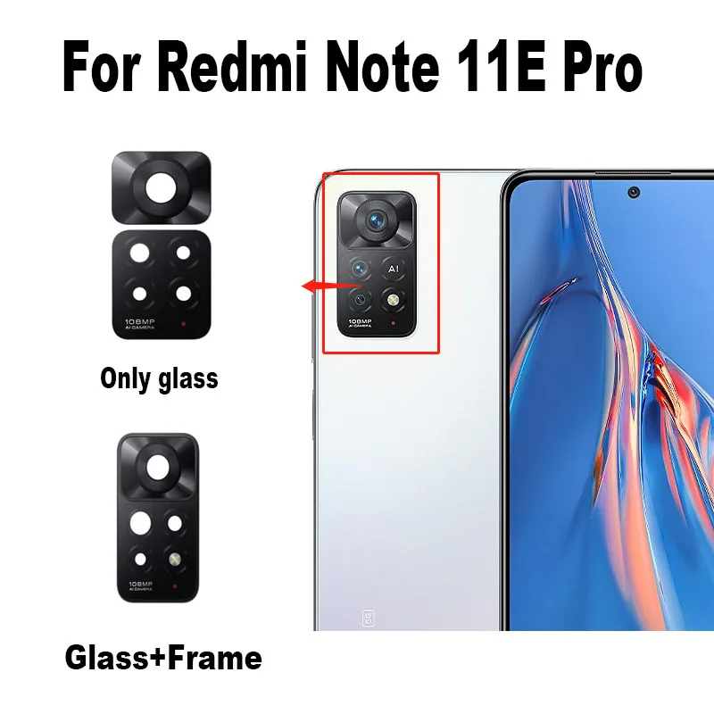 Original New For Xiaomi Redmi Note 11E Pro 5G Rear Camera Glass Lens Back Camera Glass With Frame Holder Cover
Original New For Xiaomi Redmi Note 11E Pro 5G Rear Camera Glass Lens Back Camera Glass With Frame Holder Cover