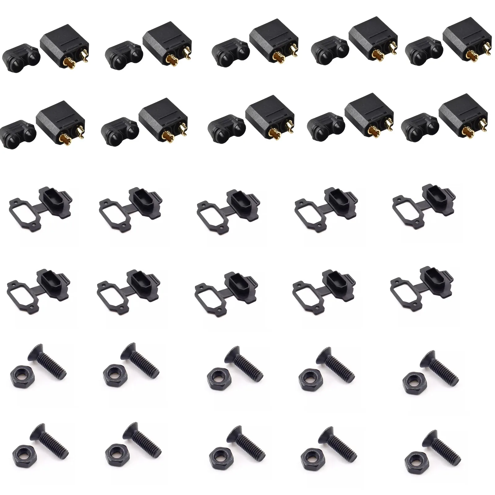 10pcs XT90H-M T Plug Male Female Bullet Connectors Plugs Lithium Battery Charging Port Connector For Electric Vehicles
10pcs XT90H-M T Plug Male Female Bullet Connectors Plugs Lithium Battery Charging Port Connector For Electric Vehicles