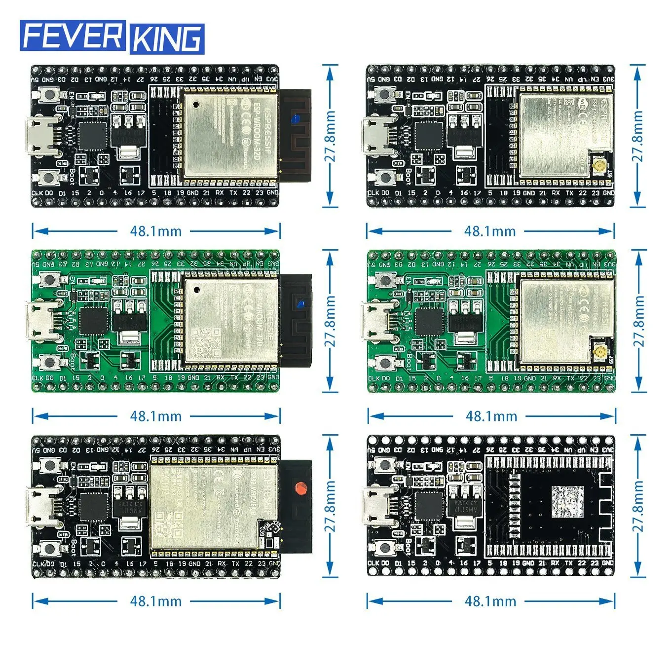 ESP-WROOM-32D ESP-WROOM-32U ESP32-DevKitC плата разработки WIFI + Bluetooth IoT NodeMCU-32 ESP32
ESP-WROOM-32D ESP-WROOM-32U ESP32-DevKitC плата разработки WIFI + Bluetooth IoT NodeMCU-32 ESP32