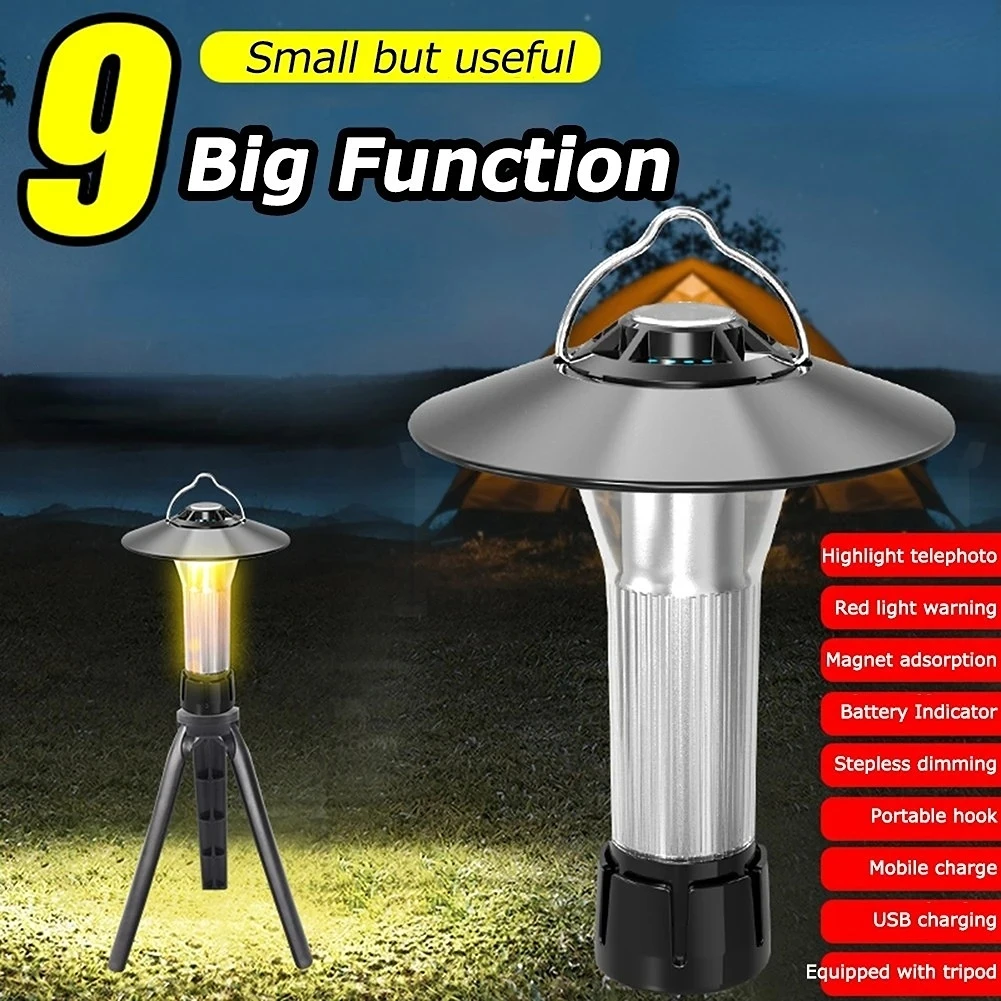 Multifunctional Portable Camping Light Rechargeable LED Lantern Outdoor Emergency Light Hanging Tent Light Powerful Work Lamp
Multifunctional Portable Camping Light Rechargeable LED Lantern Outdoor Emergency Light Hanging Tent Light Powerful Work Lamp