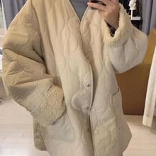 Womens Winter Clothing 2023 Jackets Warm Quilted Coat Korean Fashion Casual Fleecing Cotton-padded Clothes New in Outerwears