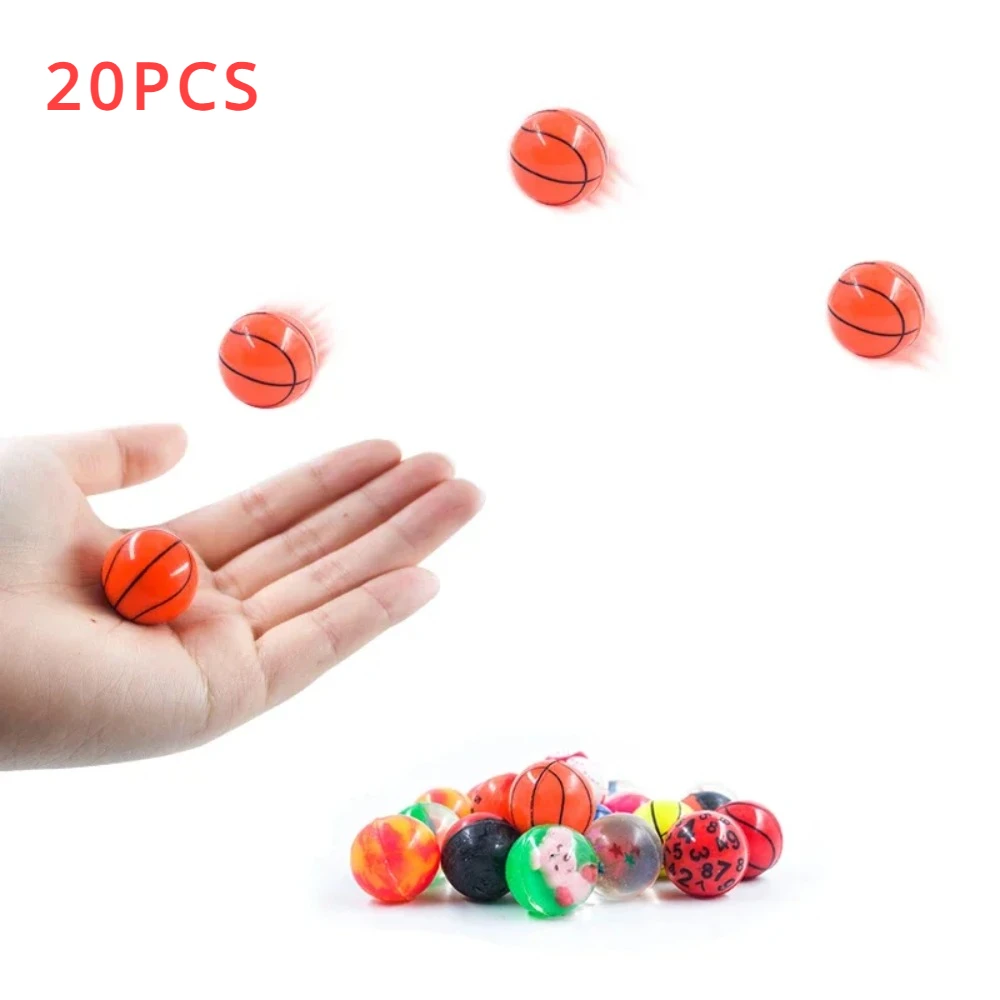 

20pcs/set Small Rubber Ball Bouncing Ball Anti Stress Toys for Children Jumping Ball Outdoor Games Kids Bath Toys Diameter 2.5cm