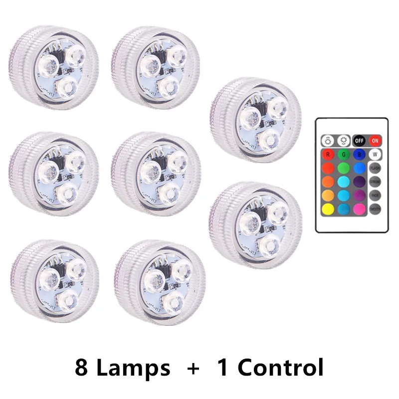 Underwater Light 3 LED Submarine Light IP68 Waterproof IR Remote Control Christmas Vase Swimming Pool Decoration Fishing Light
Underwater Light 3 LED Submarine Light IP68 Waterproof IR Remote Control Christmas Vase Swimming Pool Decoration Fishing Light