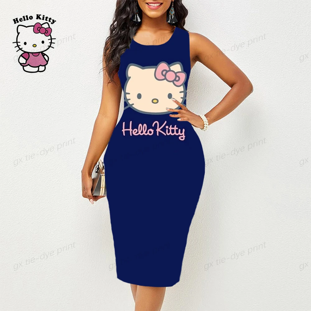 2023 Women's Dress Hello Kitty Print Sleeveless Round Neck Casual Dress Fashion New Summer Knee Length Dress Sunshine y2k
2023 Women's Dress Hello Kitty Print Sleeveless Round Neck Casual Dress Fashion New Summer Knee Length Dress Sunshine y2k